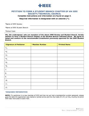 ieee student branch chapter petition.